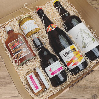 Geschenkpakket BBQ box met bier