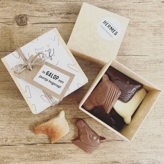 In GALOP in de geschenkverpakking voor de juf