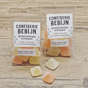 Confiserie Bebijn Sinaas-limoen-citroen zure agrummi (100g)