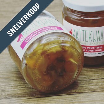 Kattekwaad Gedroogde vruchten-amaretto confituur - THT 18/10/2025
