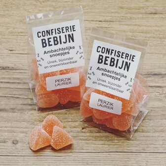 Confiserie Bebijn Perzik-laurier gommetjes