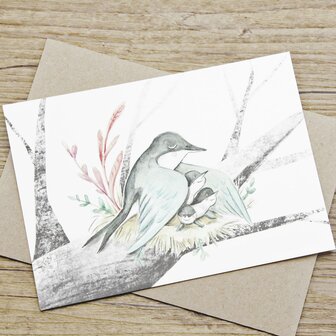 Eva Tack Wenskaart Huiszwaluw