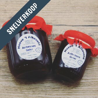 Hoeve 't Alkeveld Aalbessen gelei (125ml) - THT 02/2026