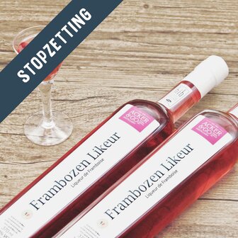 Acker &amp; Go Witte frambozen likeur (37cl) - STOPZETTING