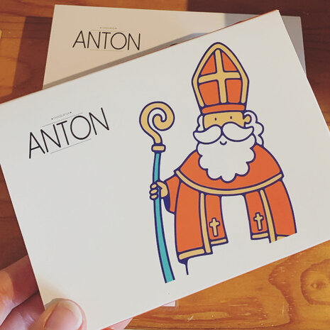 Anton Sint en Piet pralines in luxe doosje (10 stuks)