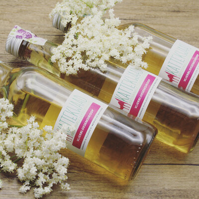 Kattekwaad Vlierbloesem siroop (75cl)