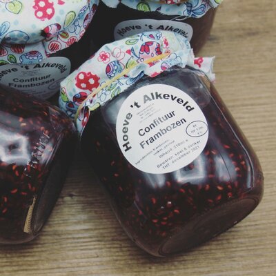 Hoeve 't Alkeveld Frambozen confituur (210ml)