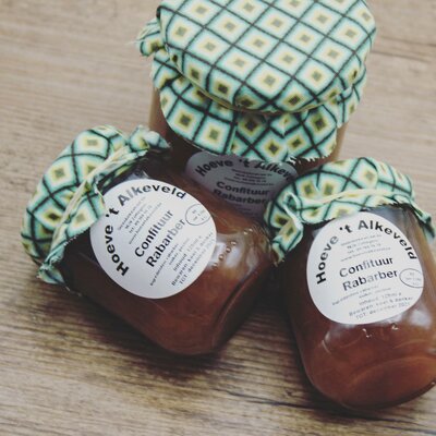 Hoeve 't Alkeveld Rabarber confituur (125ml)