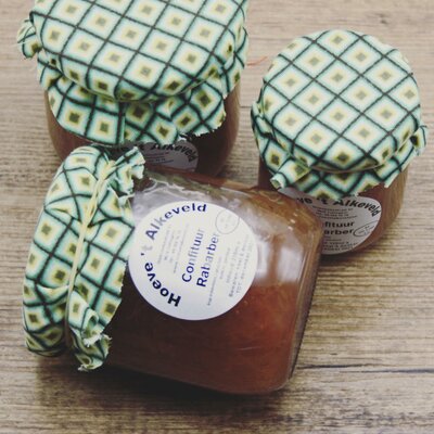 Hoeve 't Alkeveld Rabarber confituur (210ml)