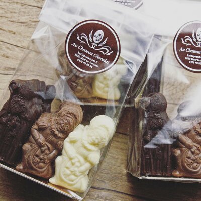 Au Château Chocolat Sint en Piet Caraques (18 stuks)