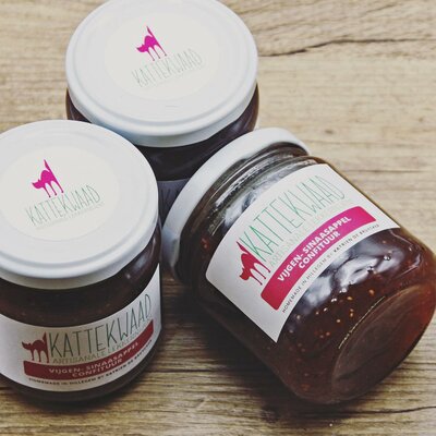 Kattekwaad Vijgen-sinaas confituur (210ml)