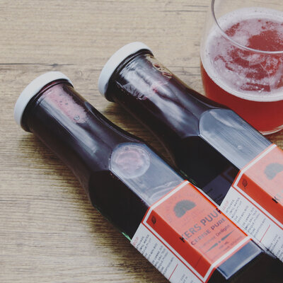 Mrs. Peacock Syrups Kers-gember siroop (25cl)