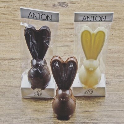 Anton Chocoladefiguur Mini paashaas met lange oren (16 cm)
