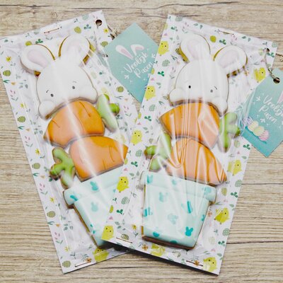 Bieskwie Paaskoekjes met suikerglazuur (4 stuks)