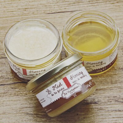 De Vierhoekhoeve Honing van de boerderij (130g)