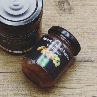 Uugst Rabarber-kruisbessen confituur (100g)