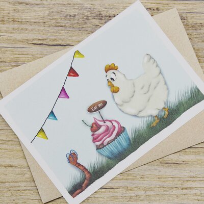 Vive le Véro Wenskaart Eat me or leave me