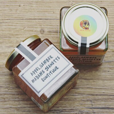 Hiete Saas Appel, gember en madame Jeanette confituur (260g)